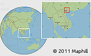 Savanna Style Location Map of Binh Gia, highlighted parent region, within the entire country