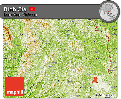 Physical Map of Binh Gia