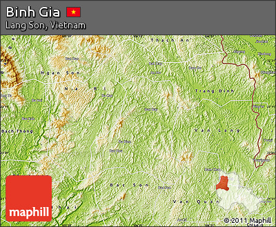 Physical Map of Binh Gia