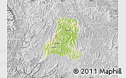 Physical Map of Binh Gia, lighten, desaturated