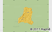 Savanna Style Map of Binh Gia, single color outside