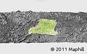 Physical Panoramic Map of Binh Gia, darken, desaturated