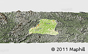 Physical Panoramic Map of Binh Gia, darken, semi-desaturated