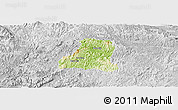Physical Panoramic Map of Binh Gia, lighten, desaturated