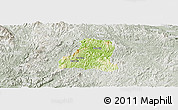 Physical Panoramic Map of Binh Gia, lighten, semi-desaturated