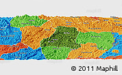 Satellite Panoramic Map of Binh Gia, political outside