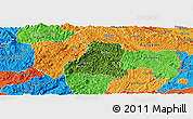 Satellite Panoramic Map of Binh Gia, political outside