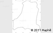 Blank Simple Map of Binh Gia, cropped outside, no labels