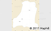Classic Style Simple Map of Binh Gia, single color outside