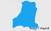 Political Simple Map of Binh Gia, single color outside, borders and labels
