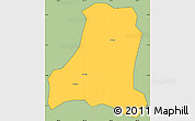 Savanna Style Simple Map of Binh Gia, cropped outside