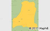 Savanna Style Simple Map of Binh Gia, single color outside