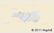 Classic Style 3D Map of Chi Lang, single color outside