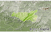 Physical 3D Map of Chi Lang, semi-desaturated