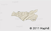 Shaded Relief 3D Map of Chi Lang, cropped outside