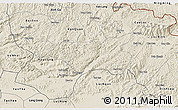 Shaded Relief 3D Map of Chi Lang