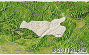 Shaded Relief 3D Map of Chi Lang, satellite outside
