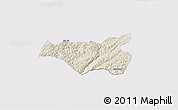 Shaded Relief 3D Map of Chi Lang, single color outside