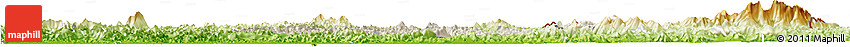 Shaded Relief Horizon Map of Chi Lang, physical outside