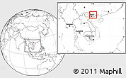 Blank Location Map of Chi Lang, within the entire country