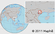 Gray Location Map of Chi Lang, highlighted parent region