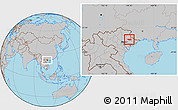 Gray Location Map of Chi Lang