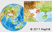 Physical Location Map of Chi Lang, highlighted country, highlighted parent region