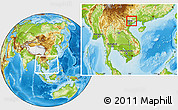 Physical Location Map of Chi Lang, highlighted parent region, within the entire country