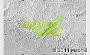Physical Map of Chi Lang, lighten, desaturated