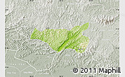 Physical Map of Chi Lang, lighten, semi-desaturated