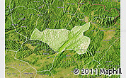 Physical Map of Chi Lang, satellite outside