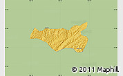 Savanna Style Map of Chi Lang, single color outside
