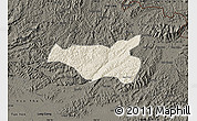 Shaded Relief Map of Chi Lang, darken