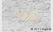 Shaded Relief Map of Chi Lang, desaturated