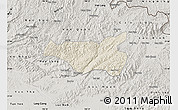 Shaded Relief Map of Chi Lang, semi-desaturated