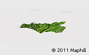 Satellite Panoramic Map of Chi Lang, cropped outside