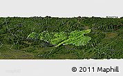 Satellite Panoramic Map of Chi Lang, darken