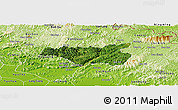 Satellite Panoramic Map of Chi Lang, physical outside