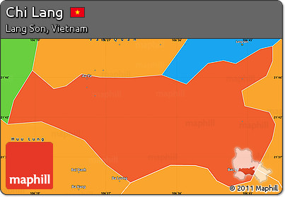 Political Simple Map of Chi Lang