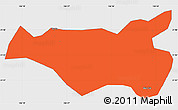 Political Simple Map of Chi Lang, single color outside