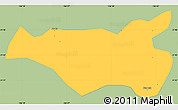 Savanna Style Simple Map of Chi Lang, single color outside