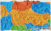 Political 3D Map of Than Uyen