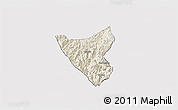 Shaded Relief 3D Map of Than Uyen, cropped outside