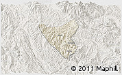Shaded Relief 3D Map of Than Uyen, lighten
