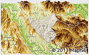 Shaded Relief 3D Map of Than Uyen, physical outside