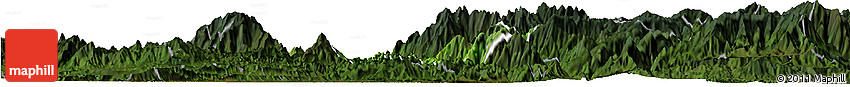 Satellite Horizon Map of Than Uyen, darken
