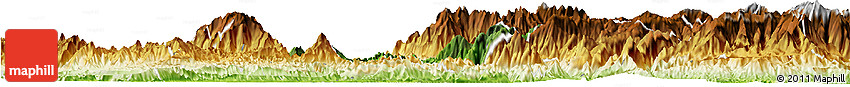 Satellite Horizon Map of Than Uyen, physical outside