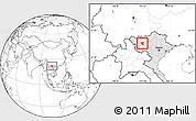 Blank Location Map of Than Uyen, highlighted country