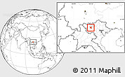 Blank Location Map of Than Uyen, highlighted parent region