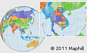 Political Location Map of Than Uyen, within the entire country